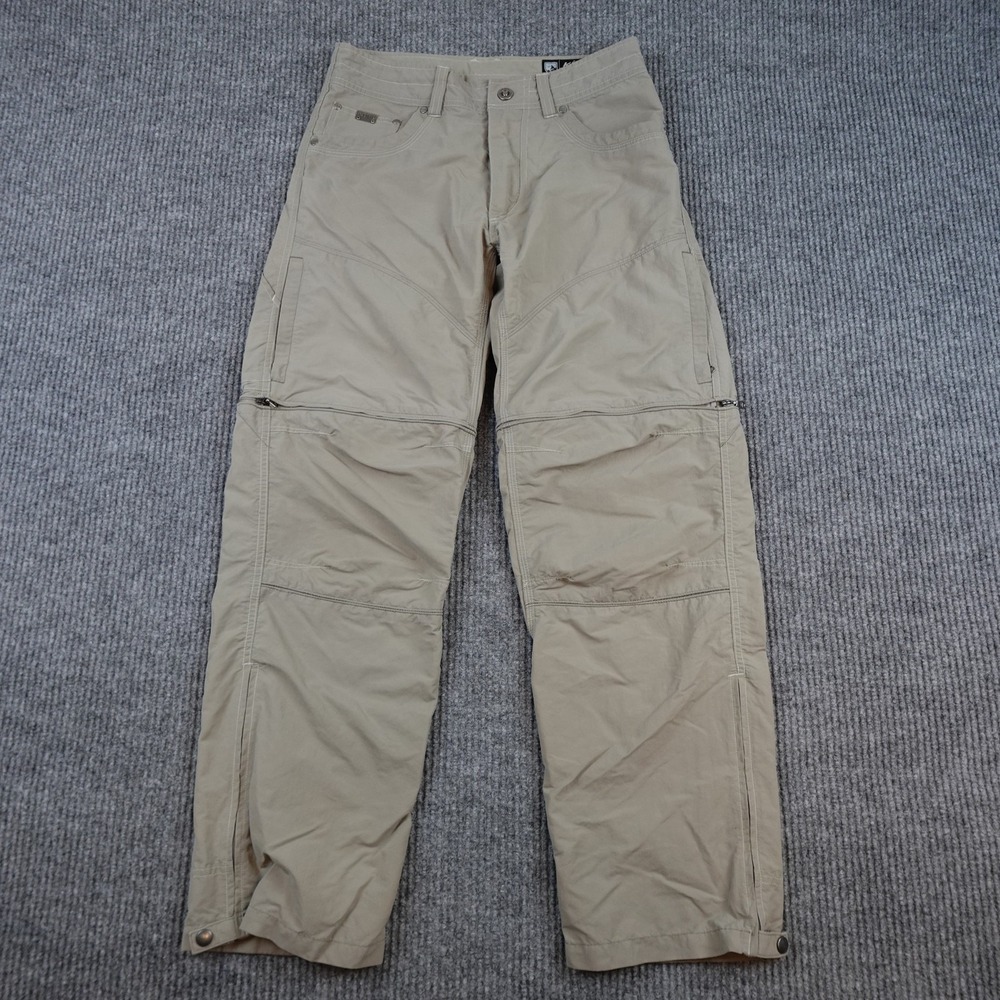 Kuhl Liberator Convertible Stealth Pants Mens 30x30 Beige Zip Off Hiking Outdoor